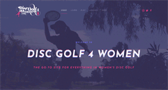 Desktop Screenshot of discgolf4women.com